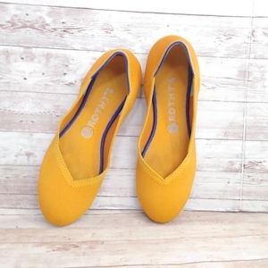 Rothy's marigold round toe flats